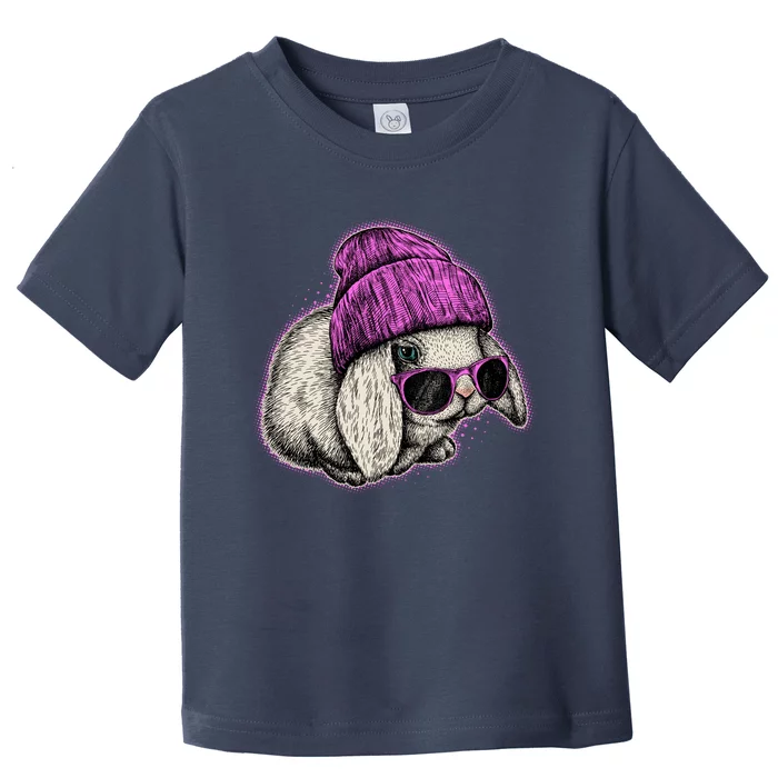 Cute Easter Cool Pink Bunny Rabbit Toddler T-Shirt