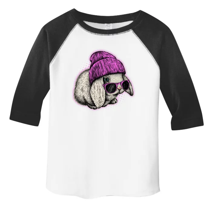 Cute Easter Cool Pink Bunny Rabbit Toddler Fine Jersey T-Shirt