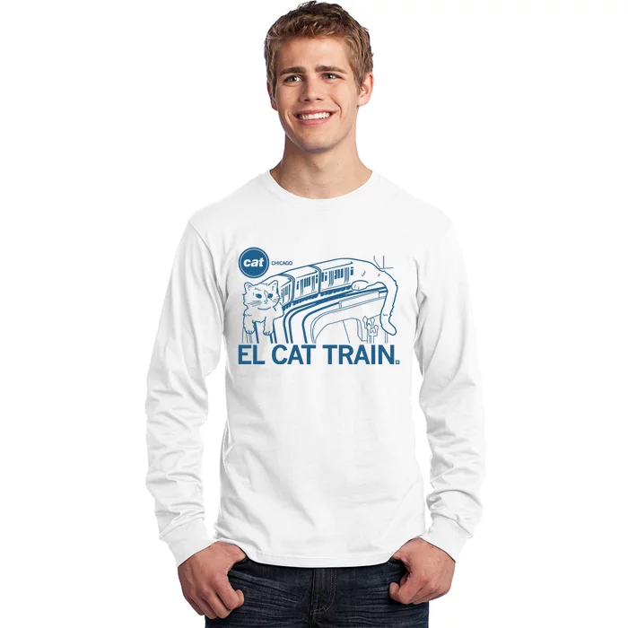 Chicago El Cat Train Long Sleeve Shirt