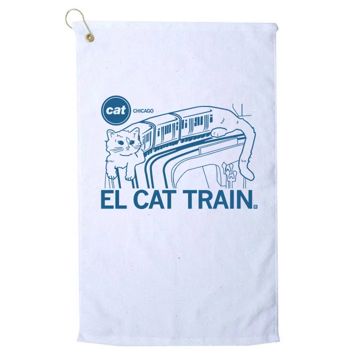 Chicago El Cat Train Platinum Collection Golf Towel