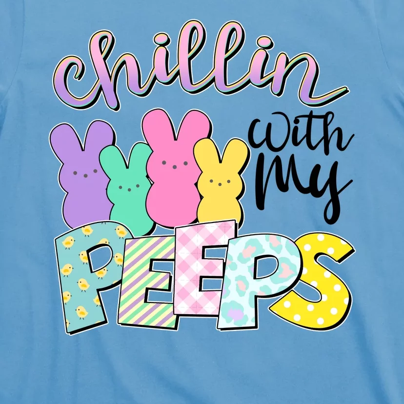 Cute Easter Chillin With My Peeps Candy Bunnies T-Shirt