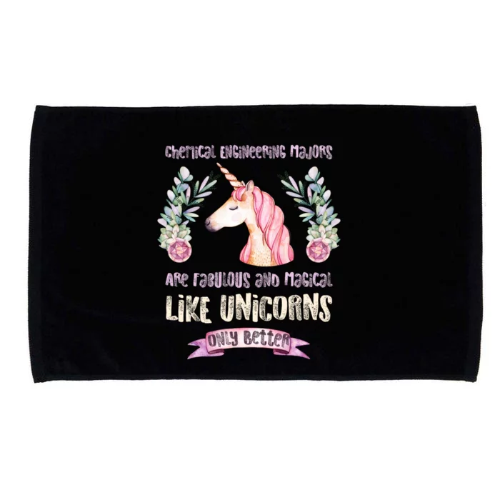 Chemical Engineer Chemistry Major Unicorn Gift Microfiber Hand Towel