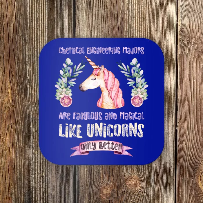 Chemical Engineer Chemistry Major Unicorn Gift Coaster