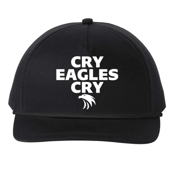 Cry Eagles Cry Funny Anti Eagles Snapback Five-Panel Rope Hat