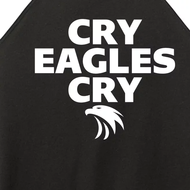 Cry Eagles Cry Funny Anti Eagles Women’s Perfect Tri Rocker Tank