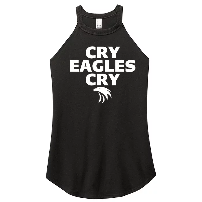 Cry Eagles Cry Funny Anti Eagles Women’s Perfect Tri Rocker Tank