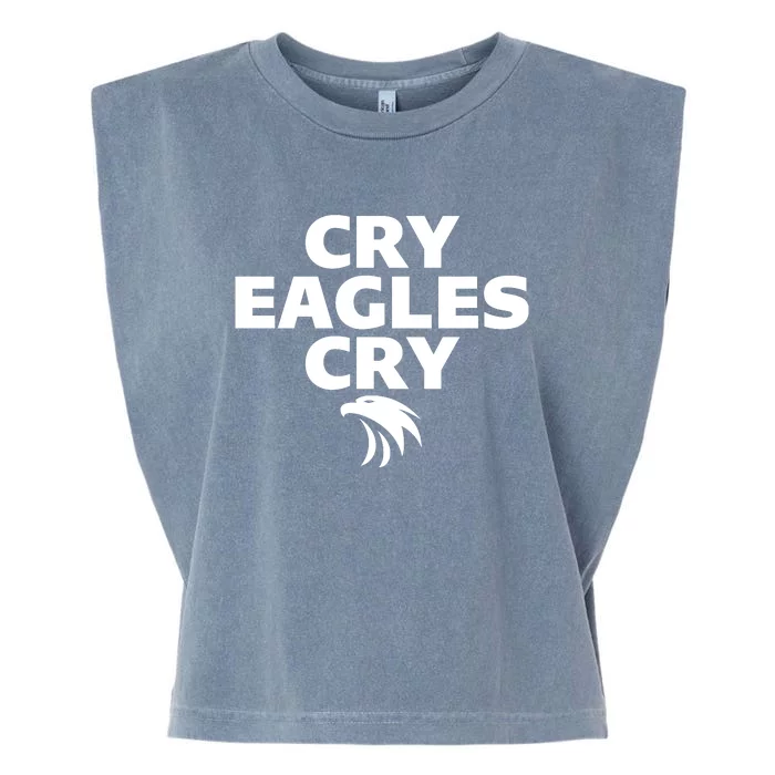 Cry Eagles Cry Funny Anti Eagles Garment-Dyed Women's Muscle Tee