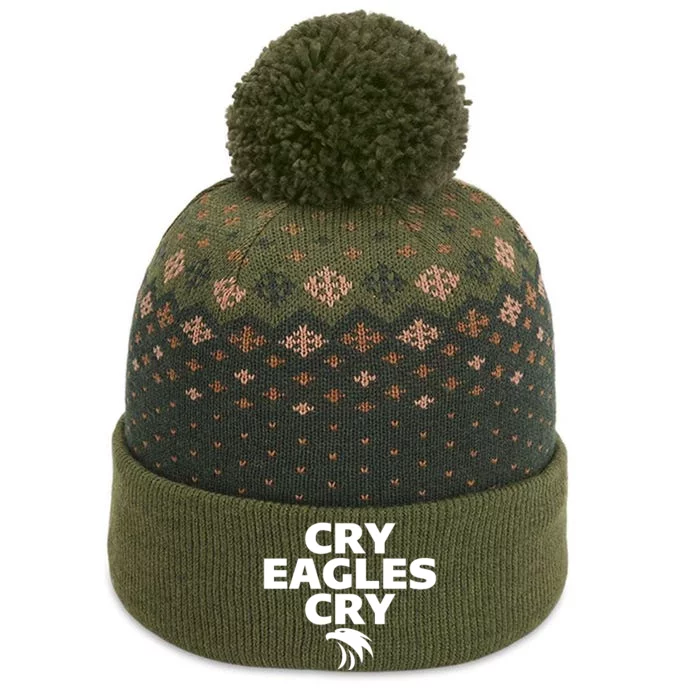 Cry Eagles Cry Funny Anti Eagles The Baniff Cuffed Pom Beanie