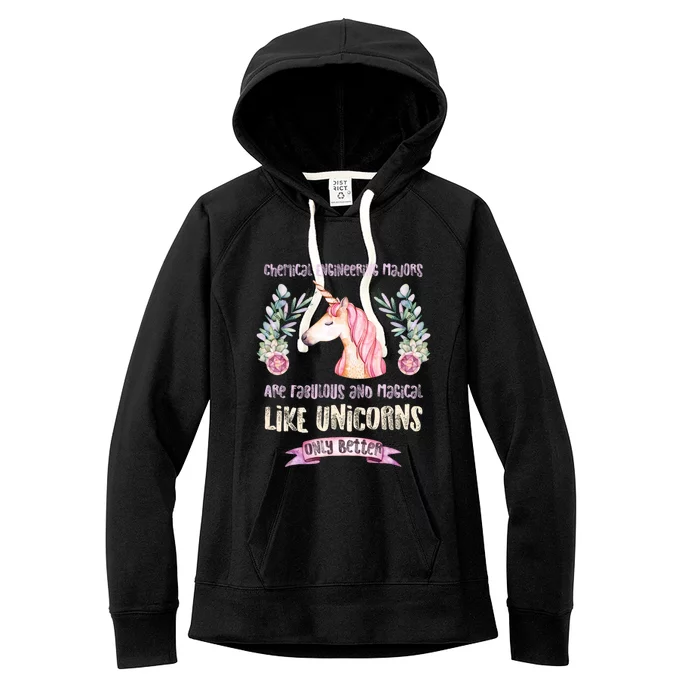 Chemical Engineer Chemistry Major Unicorn Cool Gift Women's Fleece Hoodie