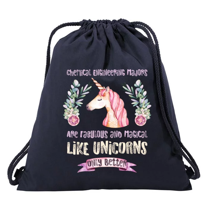 Chemical Engineer Chemistry Major Unicorn Cool Gift Drawstring Bag