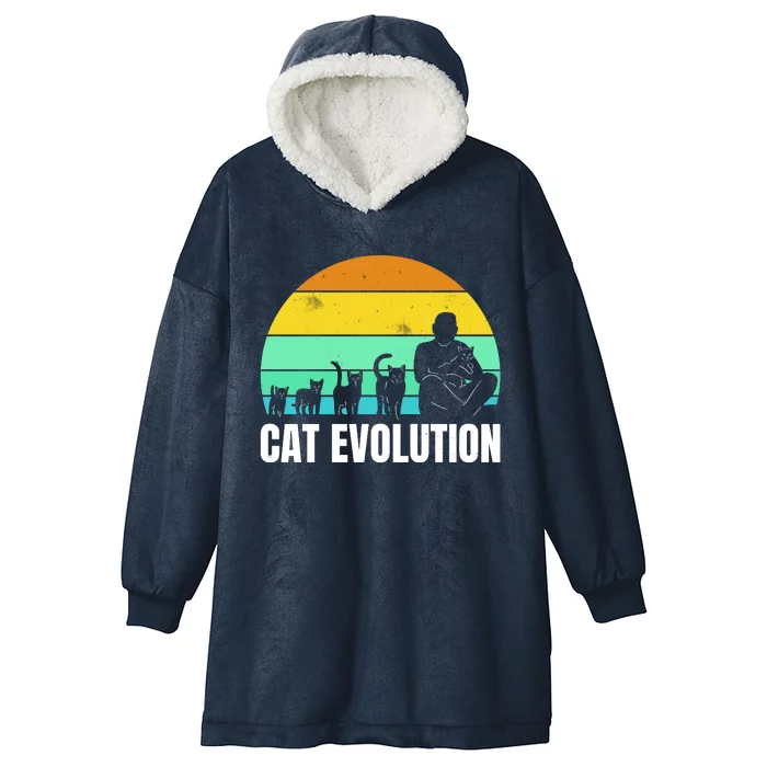 Cat Evolution Hooded Wearable Blanket