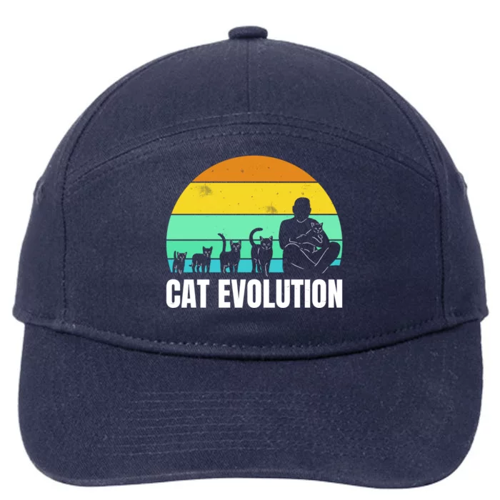 Cat Evolution 7-Panel Snapback Hat