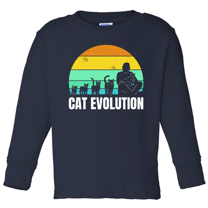 Cat Evolution Toddler Long Sleeve Shirt