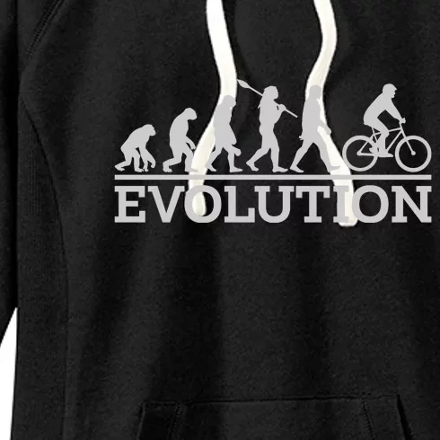 Cyclist Evolution Cycling Gift Women's Fleece Hoodie