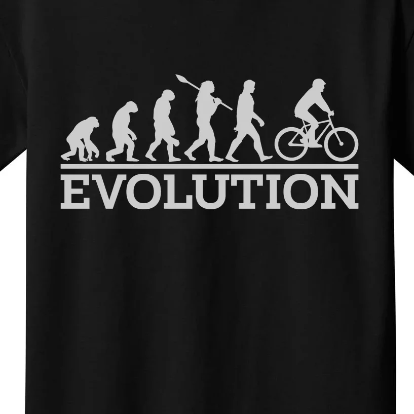 Cyclist Evolution Cycling Gift Kids T-Shirt