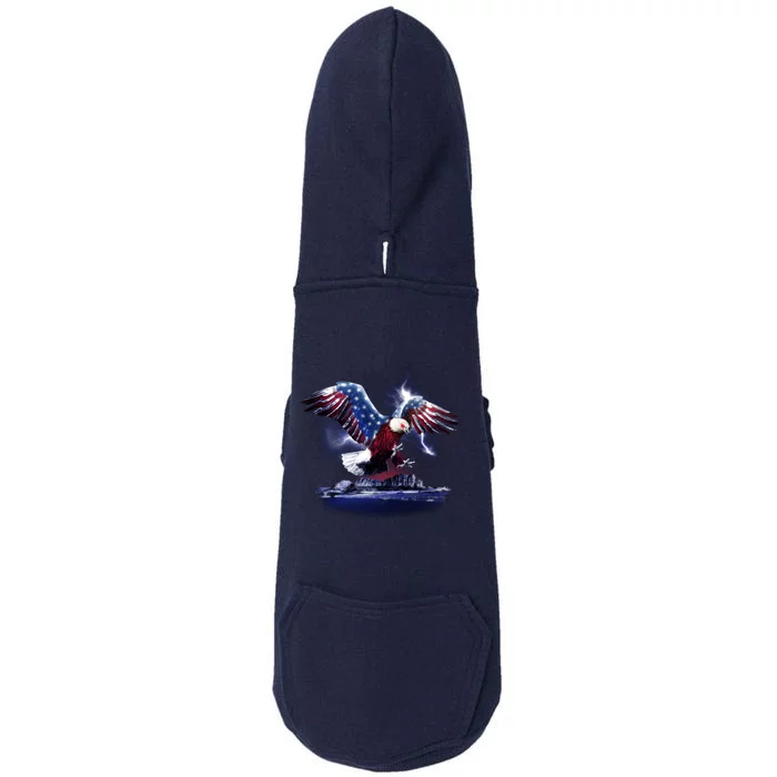 Cyborg Eagle Doggie 3-End Fleece Hoodie