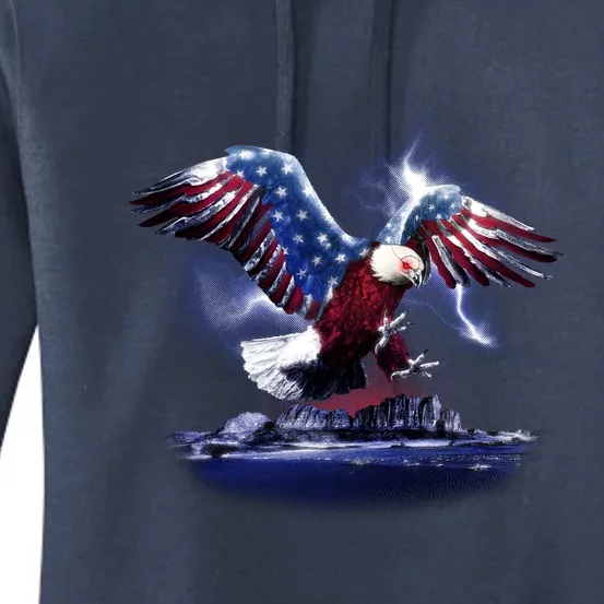 Cyborg Eagle Women's Pullover Hoodie