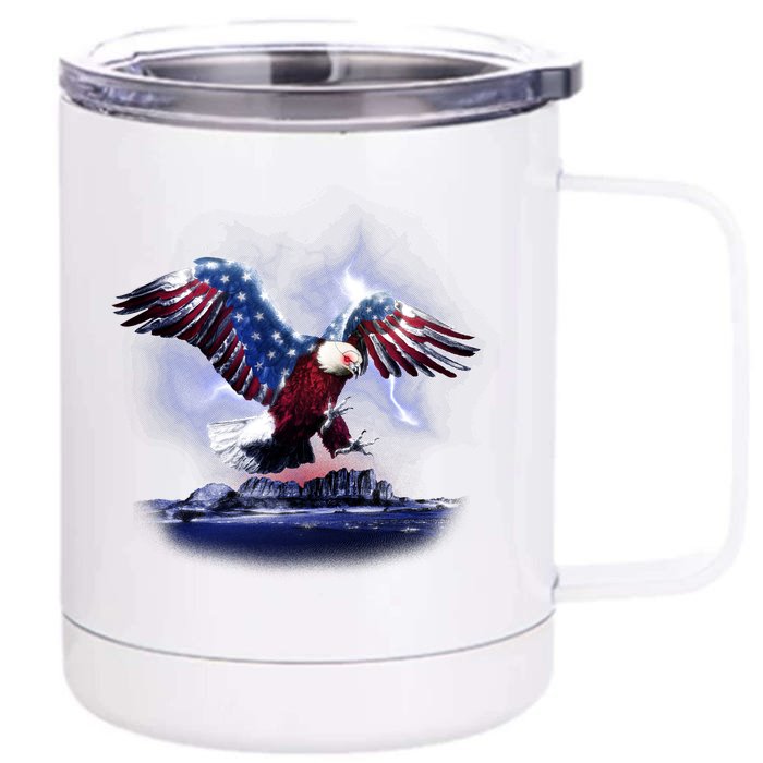 Cyborg Eagle Front & Back 12oz Stainless Steel Tumbler Cup