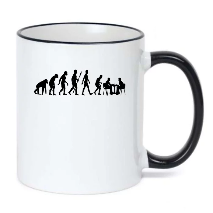 Chess Evolution Chess Board Chess Gift Black Color Changing Mug