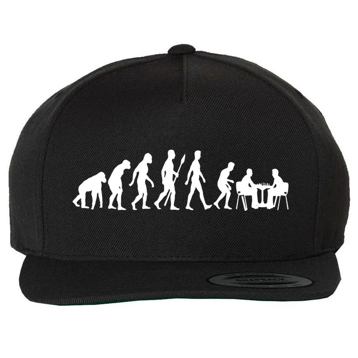 Chess Evolution Chess Board Chess Gift Wool Snapback Cap