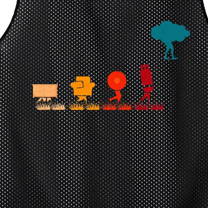 Cloud Evolution Computer Science Programmer Nerd Mesh Reversible Basketball Jersey Tank