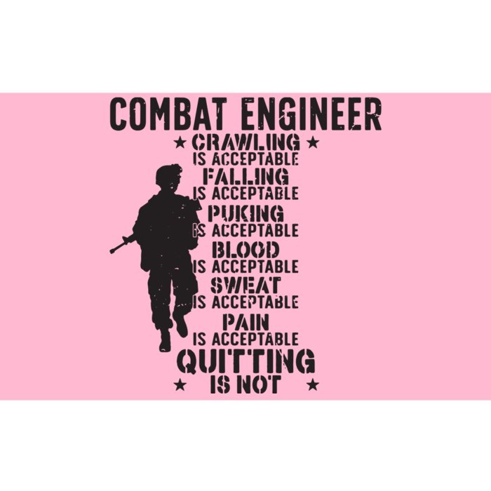 Combat Engineer Combat Engineering Bumper Sticker