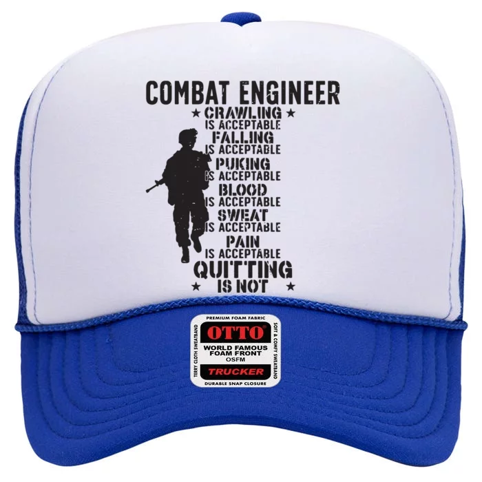 Combat Engineer Combat Engineering High Crown Mesh Trucker Hat