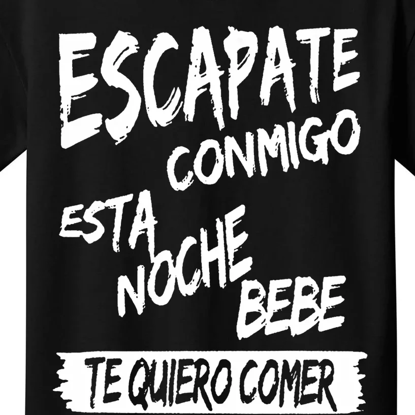 Cool Escapate Conmigo Esta Noche Bebe Kids T-Shirt