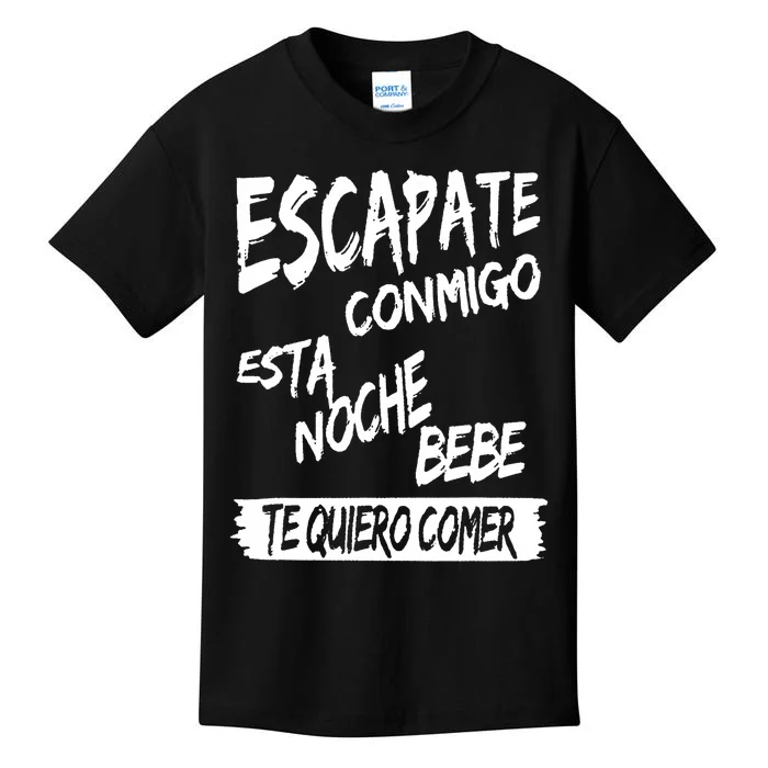 Cool Escapate Conmigo Esta Noche Bebe Kids T-Shirt