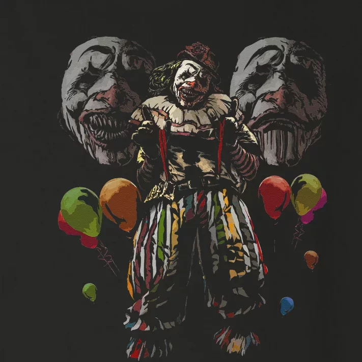 Creepy Evil Clown Balloons Horror Scary Halloween Costume Toddler Long Sleeve Shirt