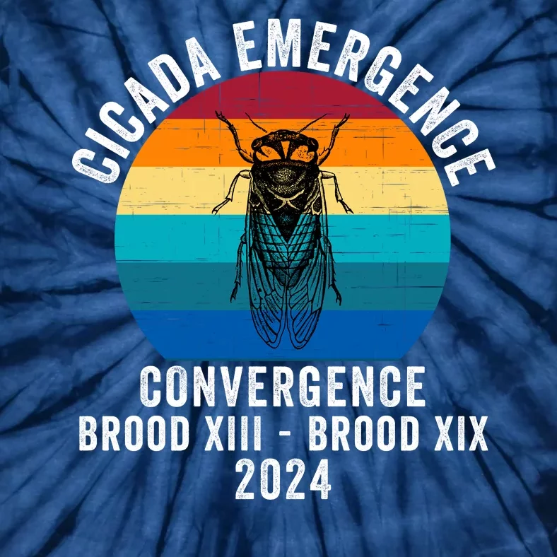 Cicada Emergence Convergence Brood Xiii Brood Xix 2024 Tie-Dye T-Shirt