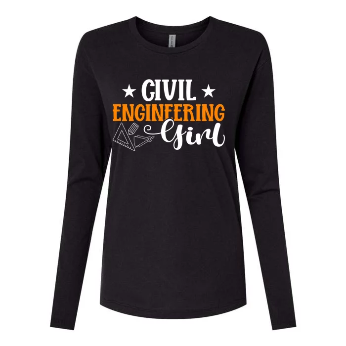 Civil Engineering Civil Engineer Dad Gift Womens Cotton Relaxed Long Sleeve T-Shirt