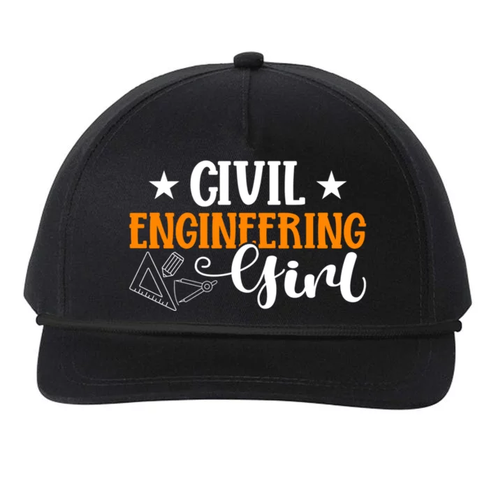 Civil Engineering Civil Engineer Dad Gift Snapback Five-Panel Rope Hat