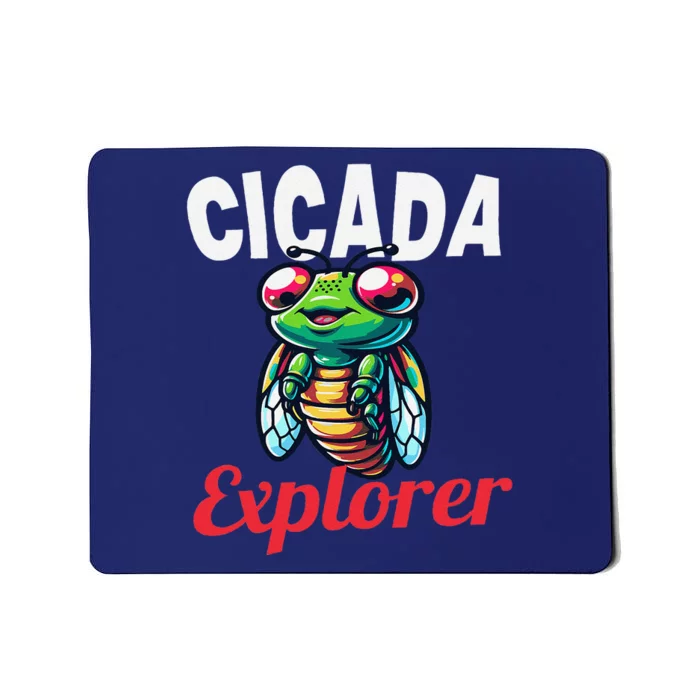 Cicada Explorer Cute Summer Bug Adventure Mousepad