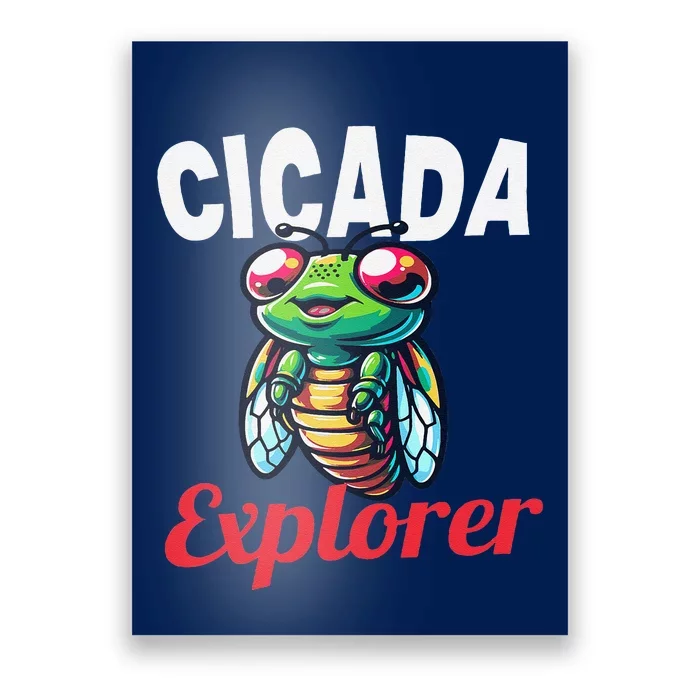 Cicada Explorer Cute Summer Bug Adventure Poster