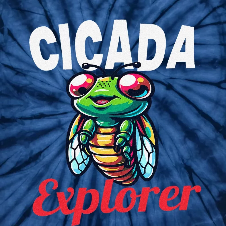 Cicada Explorer Cute Summer Bug Adventure Tie-Dye T-Shirt