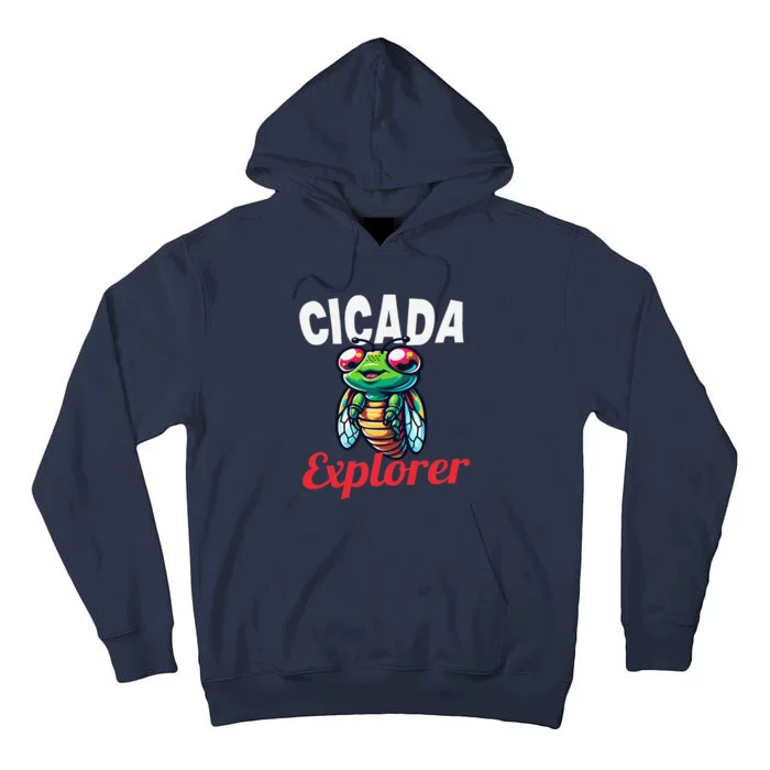 Cicada Explorer Cute Summer Bug Adventure Tall Hoodie