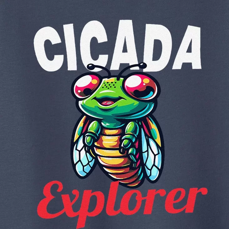 Cicada Explorer Cute Summer Bug Adventure Toddler T-Shirt