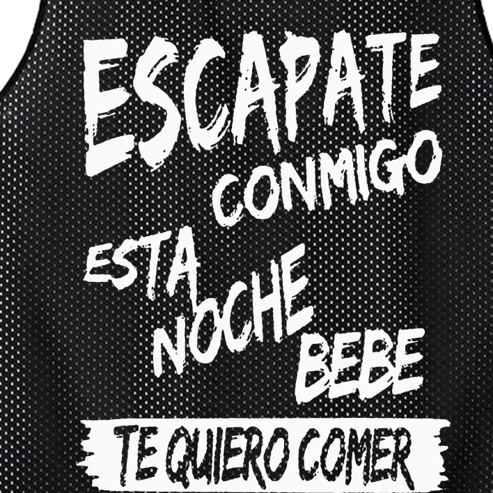 Cool Escapate Conmigo Esta Noche Bebe Mesh Reversible Basketball Jersey Tank