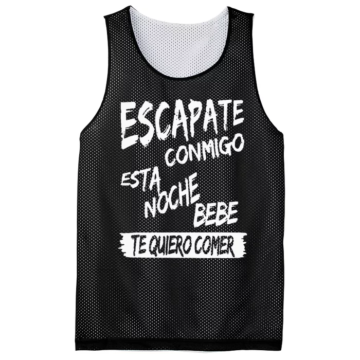 Cool Escapate Conmigo Esta Noche Bebe Mesh Reversible Basketball Jersey Tank