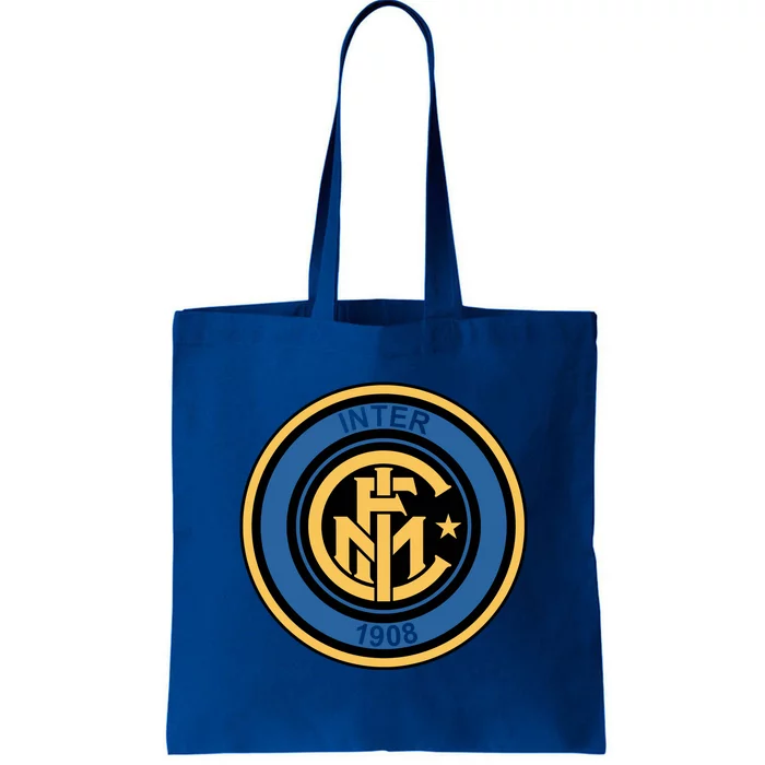 Cool European soccer Inter Milan Fc Logo Soccer Jersey Tote Bag