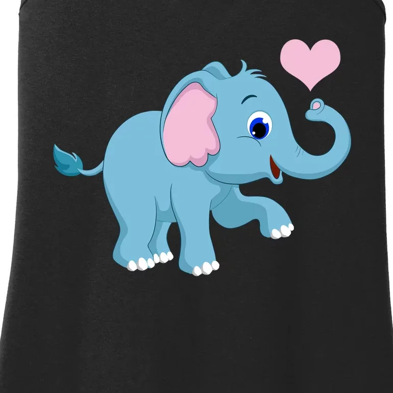 Cute Elephant Ladies Essential Tank