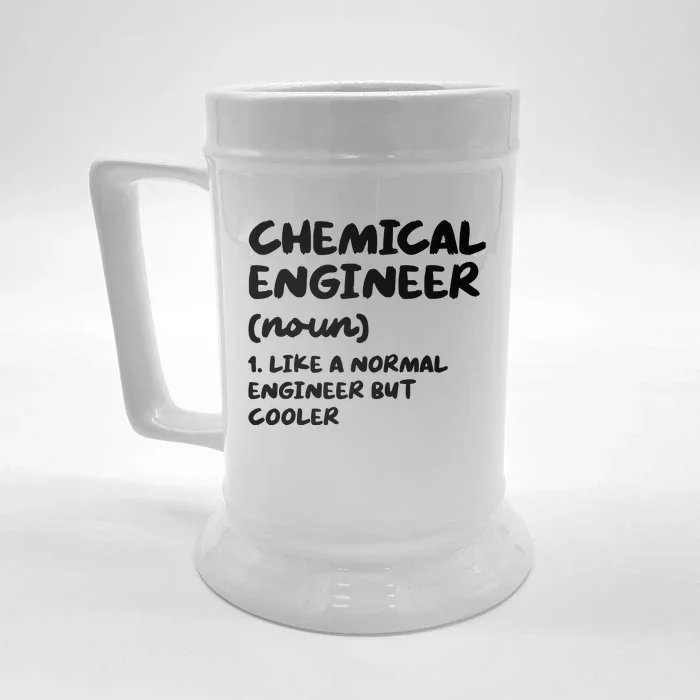 Chemical Engineer Definition Funny Engineering Front & Back Beer Stein