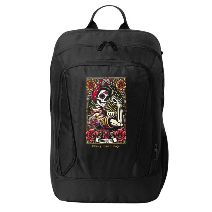 Chingona Every Damn Day Tarot Card City Backpack