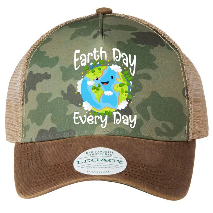 Cute Earth Day Every Day Save Our Planet Green Gift Legacy Tie Dye Trucker Hat