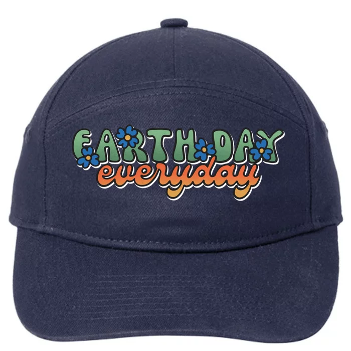 Cute Earth Day Everyday Retro 7-Panel Snapback Hat