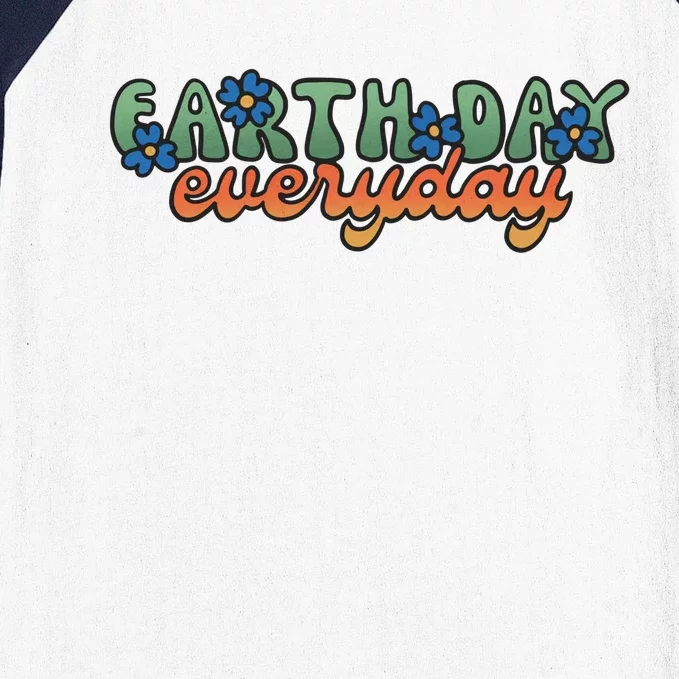 Cute Earth Day Everyday Retro Baseball Sleeve Shirt