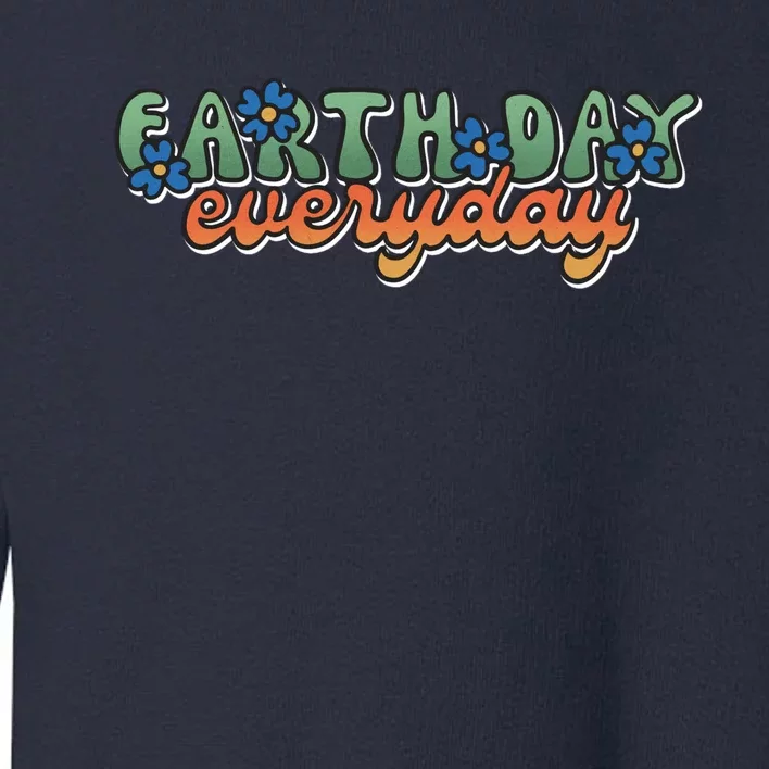 Cute Earth Day Everyday Retro Toddler Sweatshirt