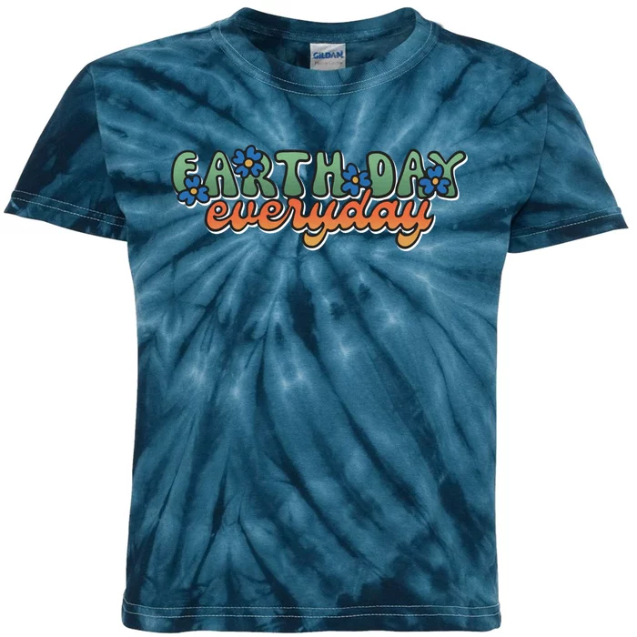 Cute Earth Day Everyday Retro Kids Tie-Dye T-Shirt