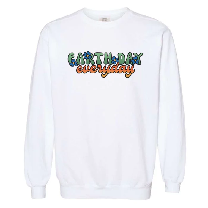 Cute Earth Day Everyday Retro Garment-Dyed Sweatshirt